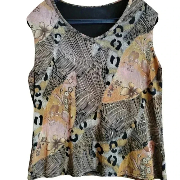 DIAMOND WEAR Floor Length Maxi Pencil Skirt & Sleeveless Top Brown Tones Med - Picture 9 of 13